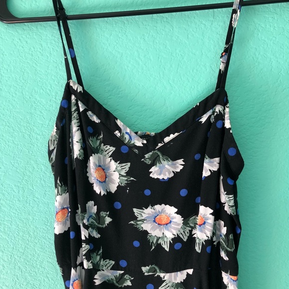 Spaghetti strap dress with flowers and polka dots - Picture 3 of 3